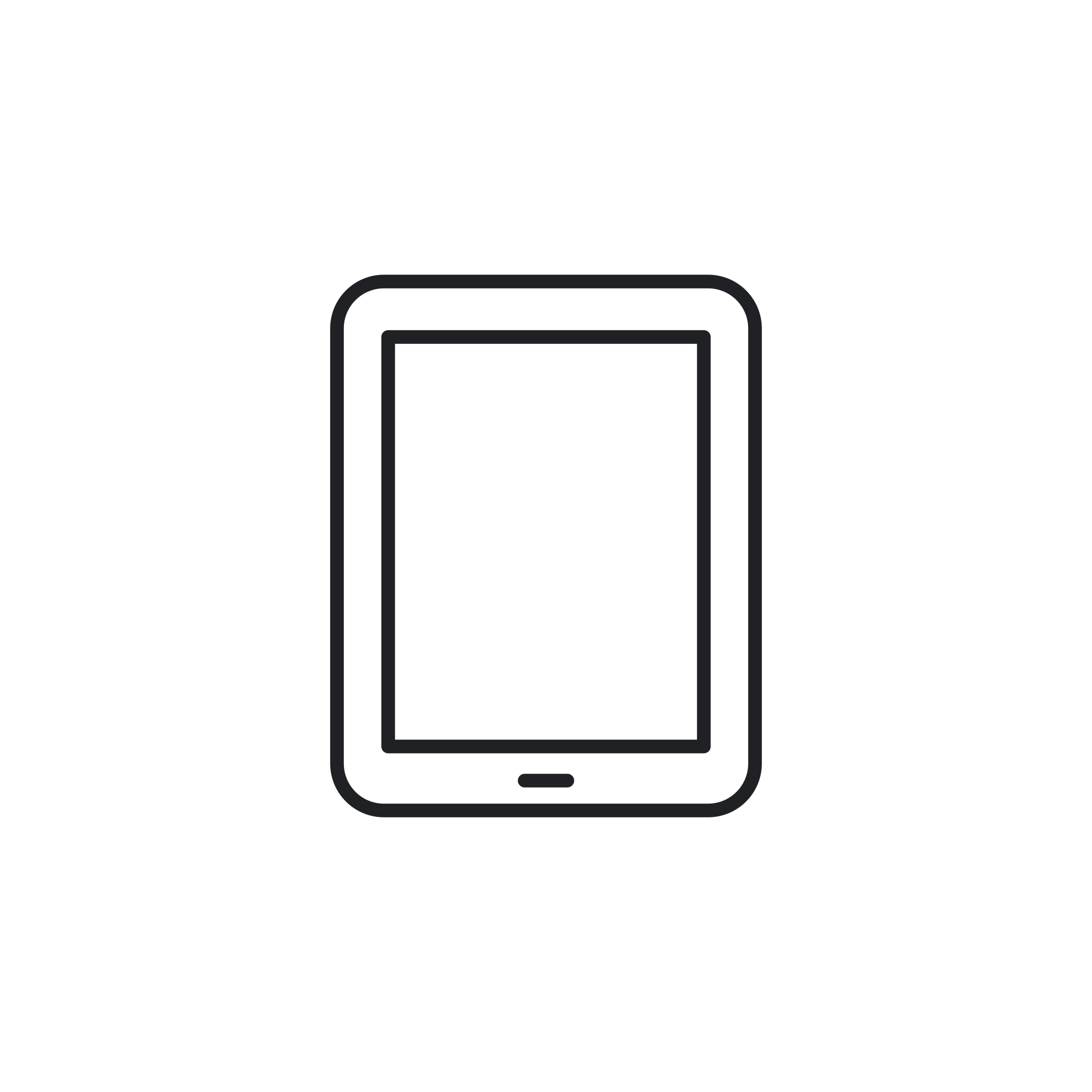 Icona monocromatica della categoria Tablet
