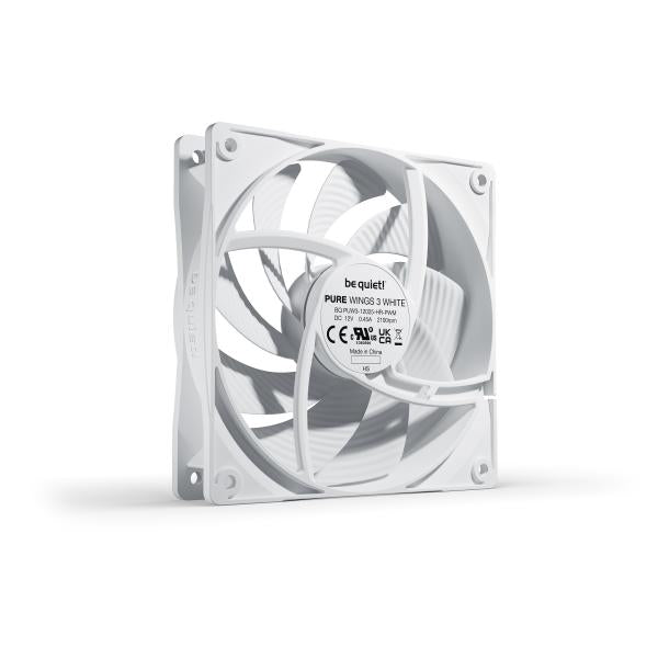 be quiet! Pure Wings 3 White 120mm PC case fan for quiet cooling