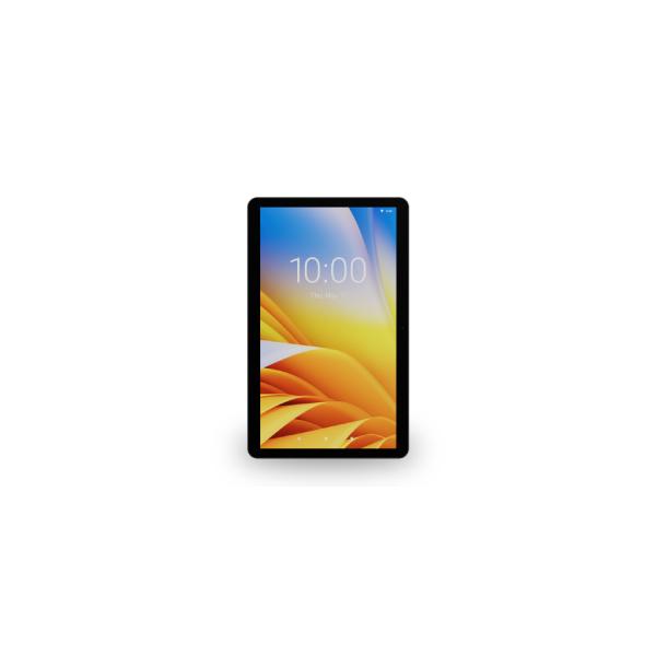 Black tablet with colorful display showing 10:00, ideal for business and retail IT solutions