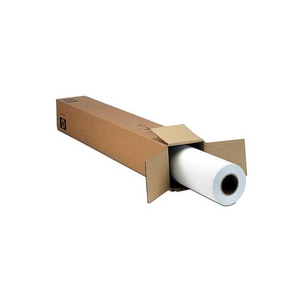 HP plotter paper roll in cardboard box, white wide format print media for large printers