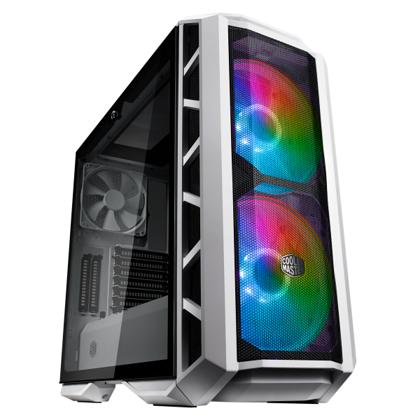 COOLER MASTER CASE H500P MESH WHITE ARGB MID TOWER, SIDE PANEL, MICROATX-MINI ITX, 2XUSB 3.2, 2XUSB 2.0, 1X3.5MM AUDIO JACK, 1X3.5MM MIC JACK, 1XARGB CONTROLLER, 1XARGB 2-TO-3 SPLITTER, 2X200MM ARGB FAN FRONT, 1X140MM ARGB FAN REAR, WHITE [MCM-H500P...