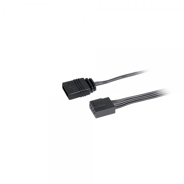 Black 8-pin EPS power cable for server and workstation motherboards, compatible with IT hardware systems.