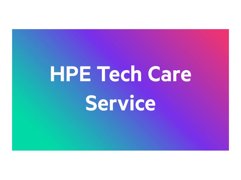 HPE Tech Care Service banner with gradient background
