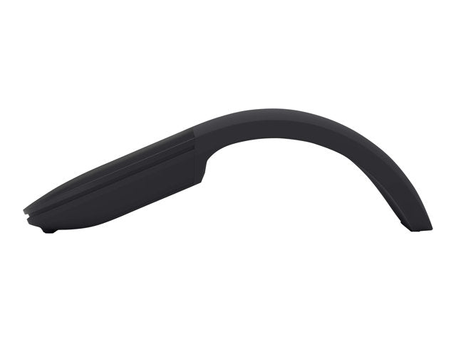Black curved IT hardware component, sleek design for enterprise tech systems