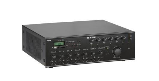 Bosch professional audio amplifier with digital display and control knobs for business IT systems