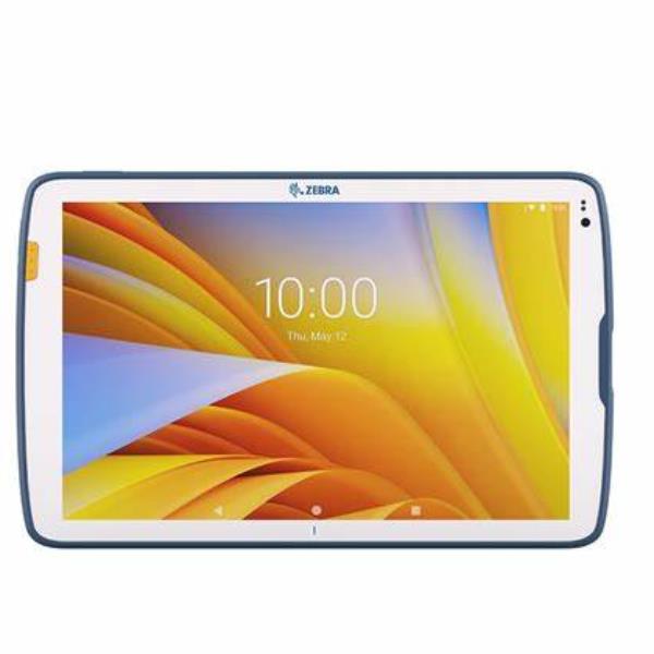 Zebra rugged tablet with colorful display, showing 10:00 time, ideal for business IT solutions