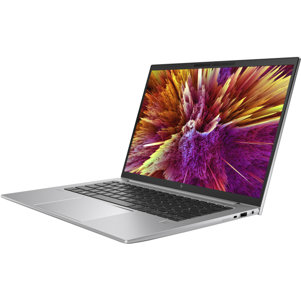Silver HP laptop with vibrant display, ideal for business and IT professionals seeking reliable hardware.