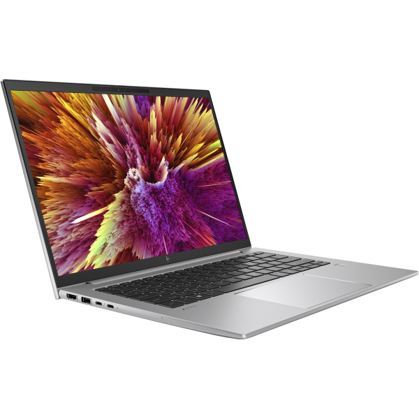 Silver HP laptop with vibrant display, ideal for business and IT professionals seeking reliable hardware.