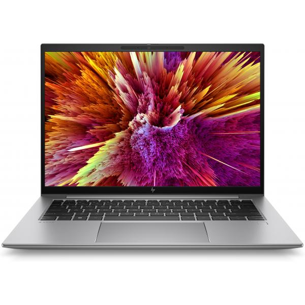 HP laptop with vibrant display, sleek silver design, ideal for business and IT professionals