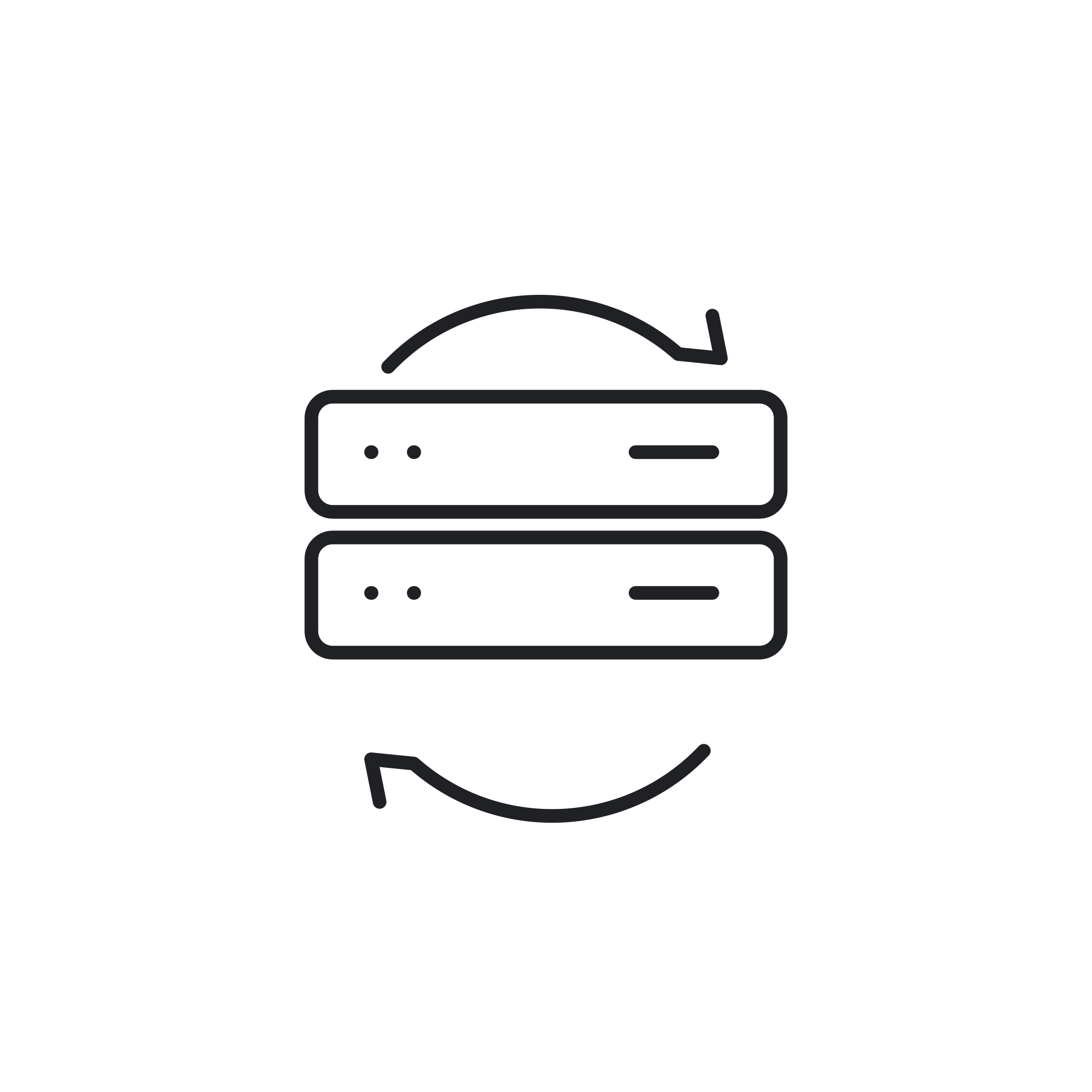 Icona monocromatica della categoria Server Ricondizionato