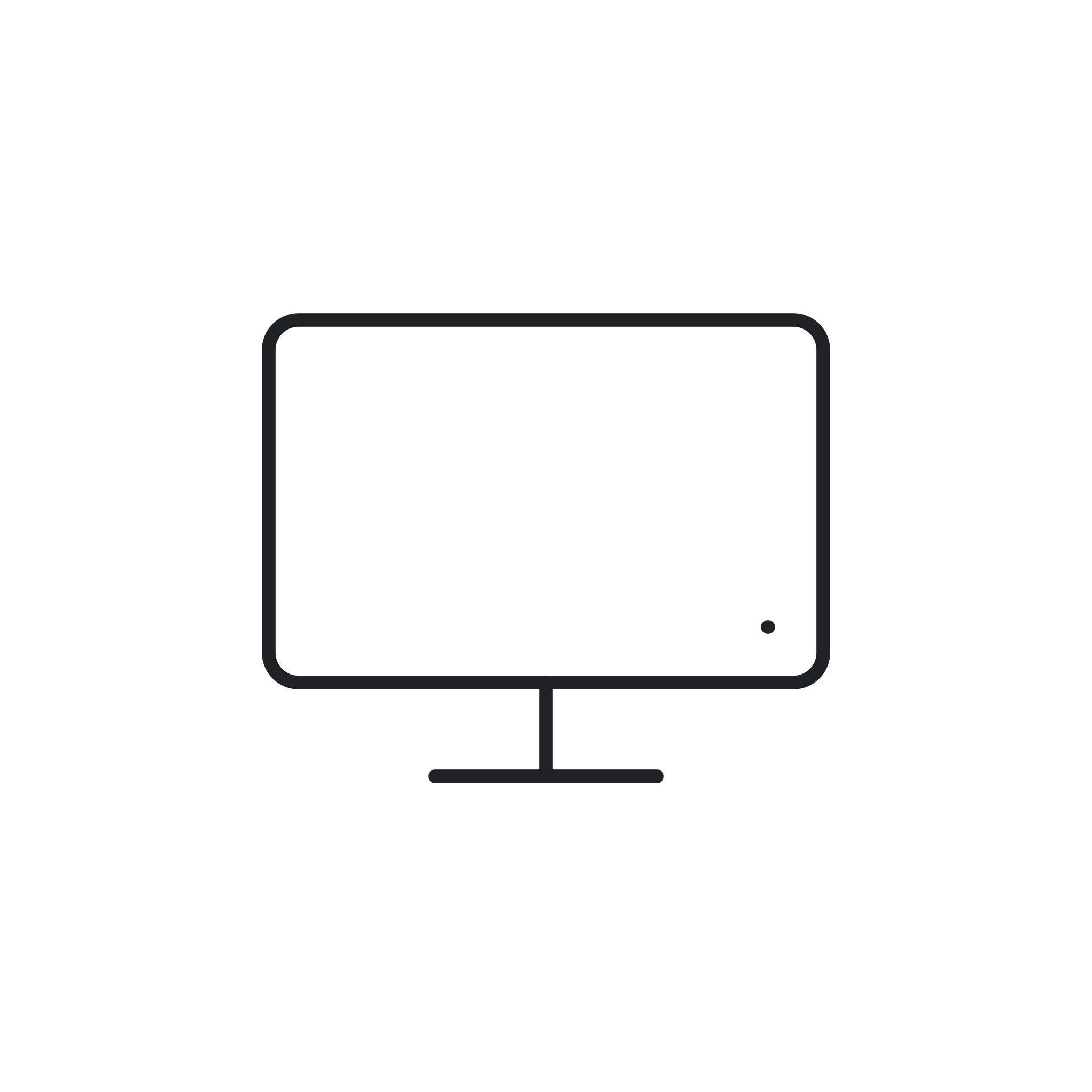 Icona monocromatica della categoria Monitor