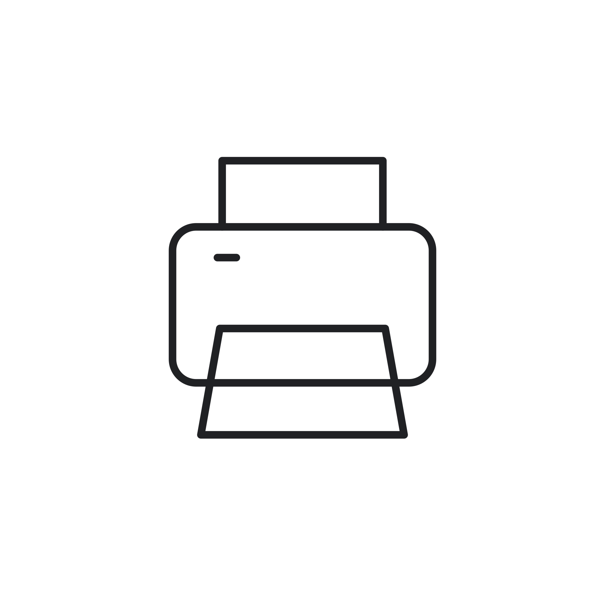 Icona monocromatica della categoria Stampa