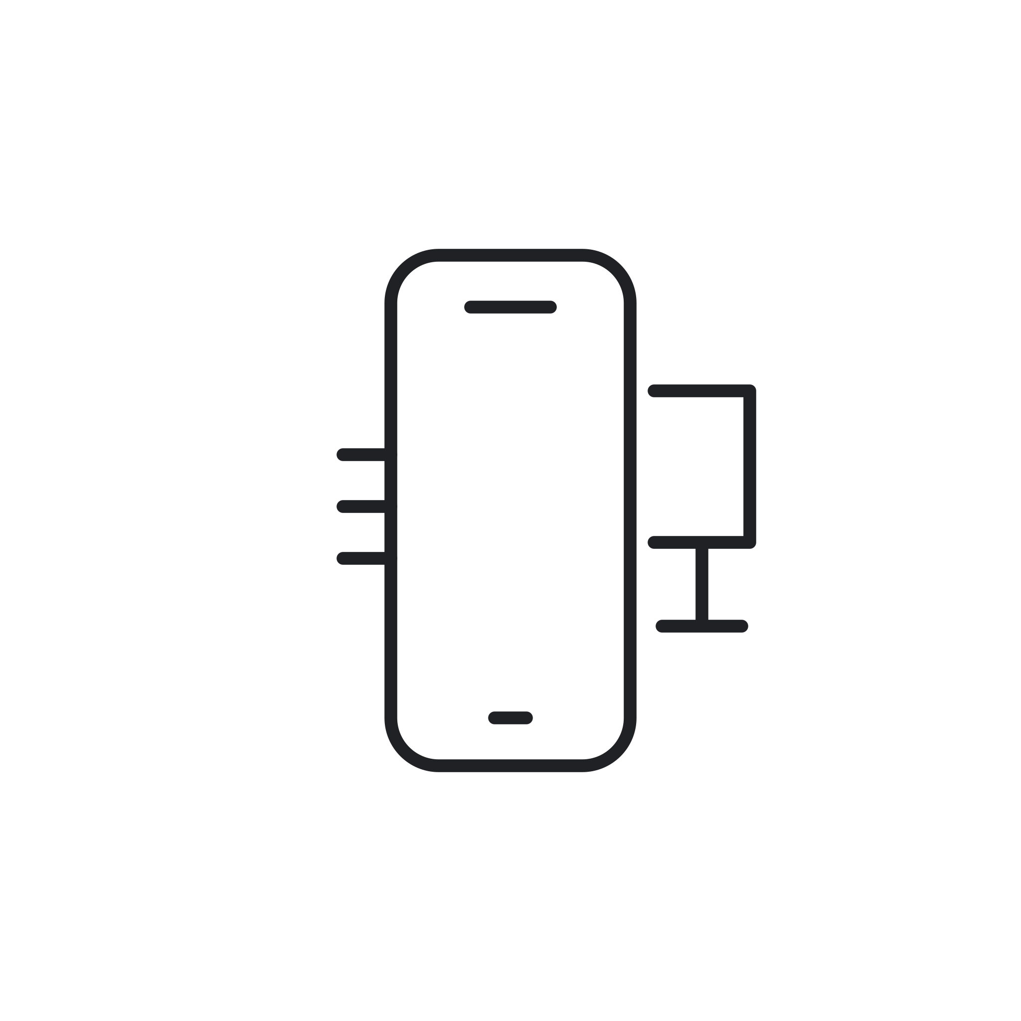 Icona monocromatica della categoria Accessori Smartphone