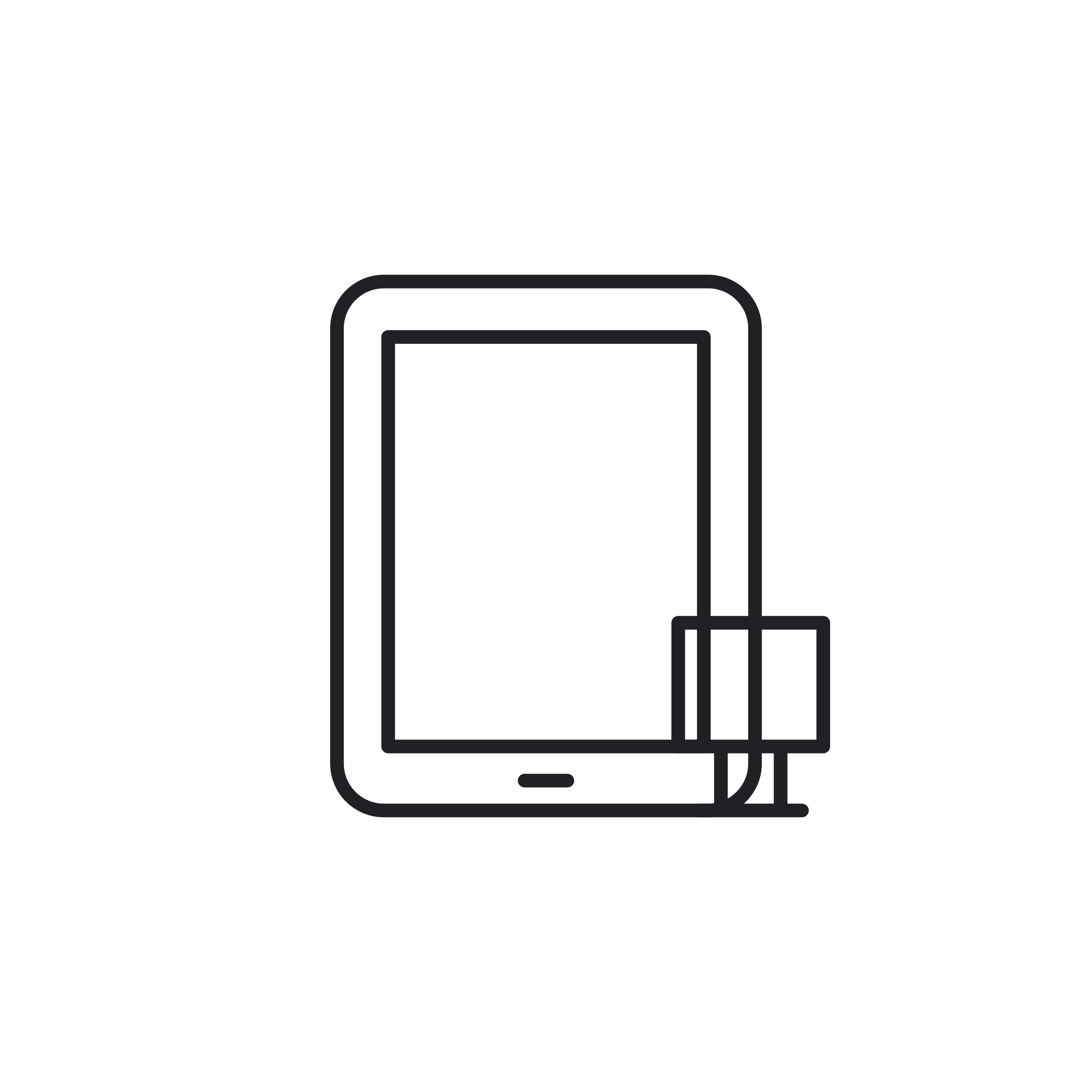 Icona monocromatica della categoria Accessori tablet