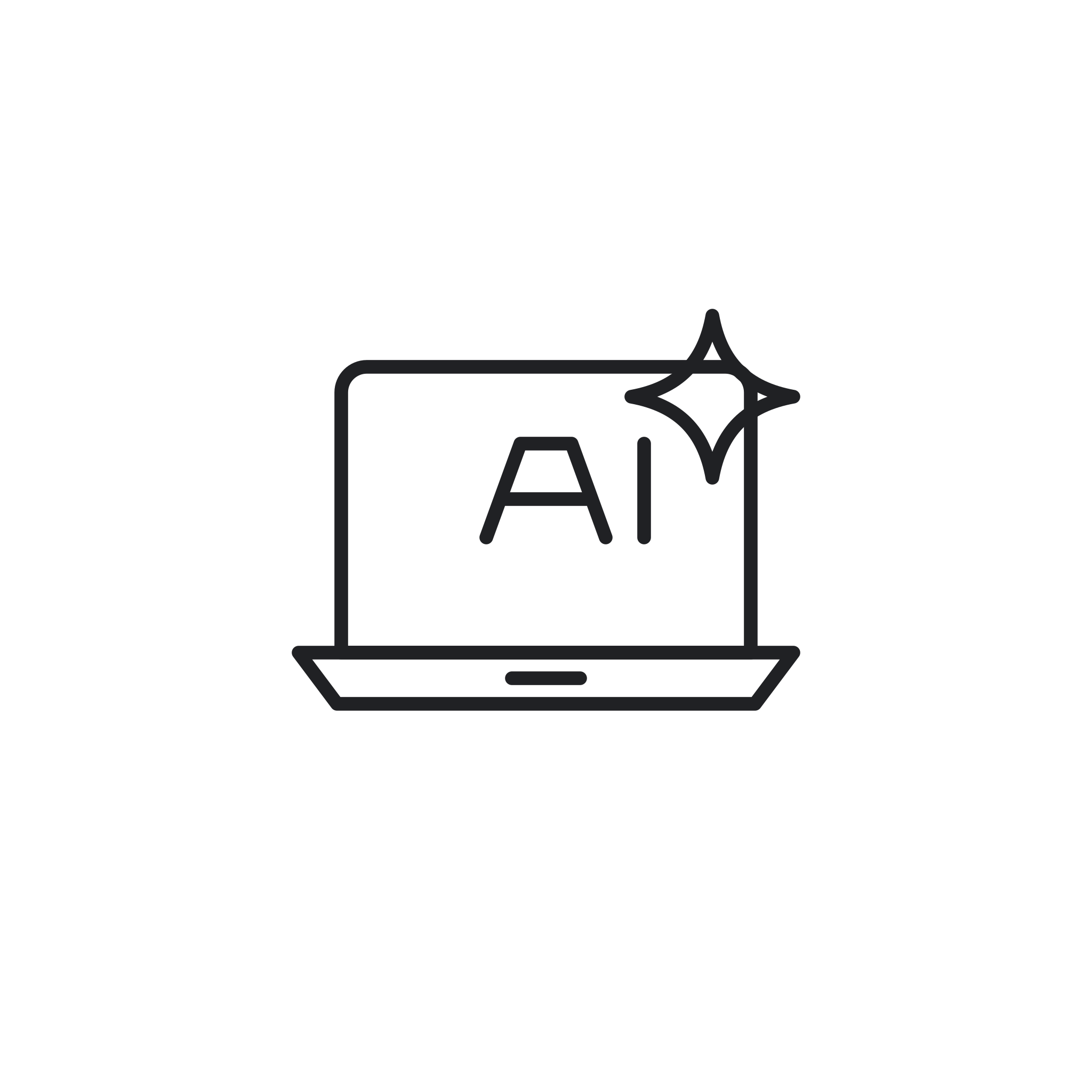 Icona monocromatica della categoria AI PC