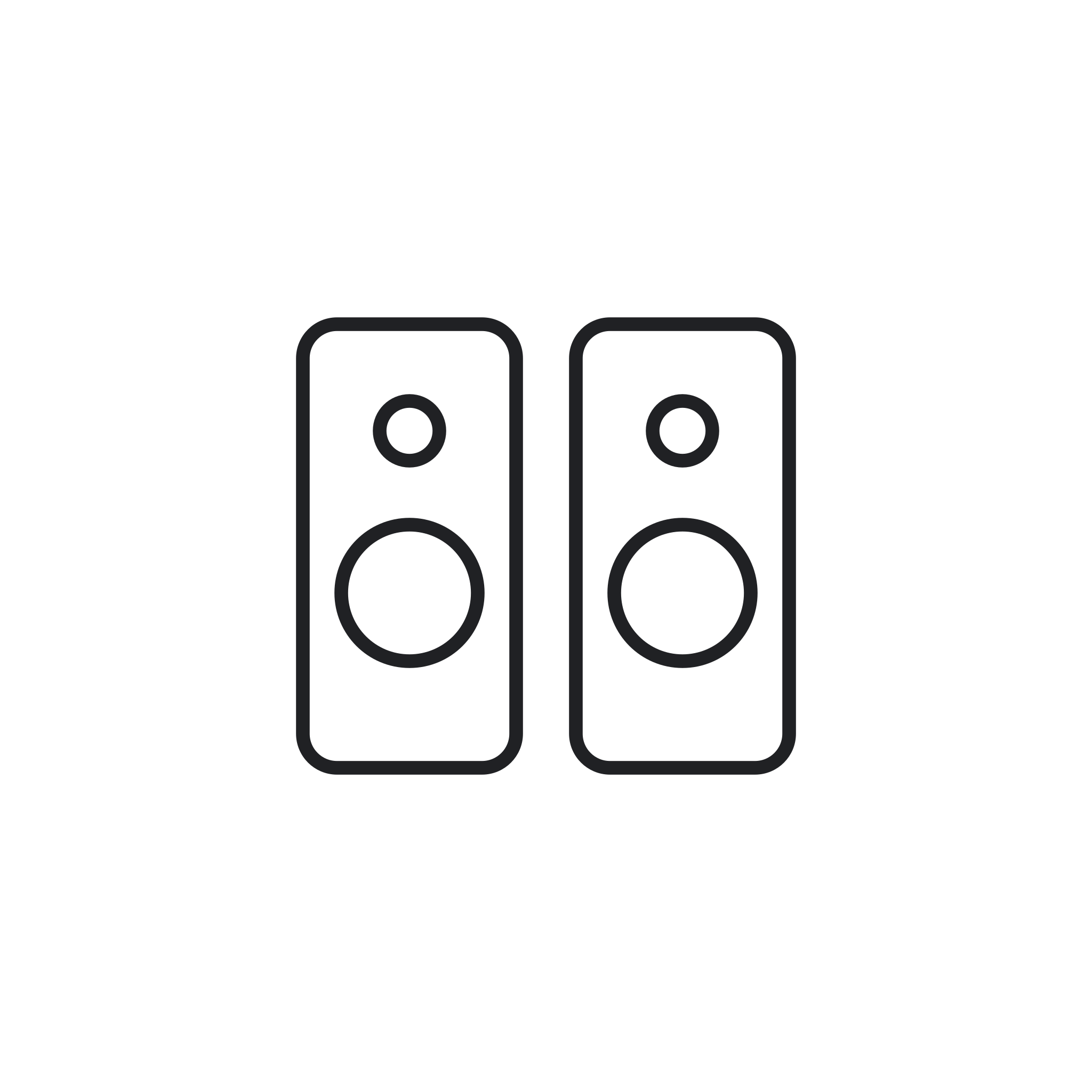 Icona monocromatica della categoria Casse e Speaker