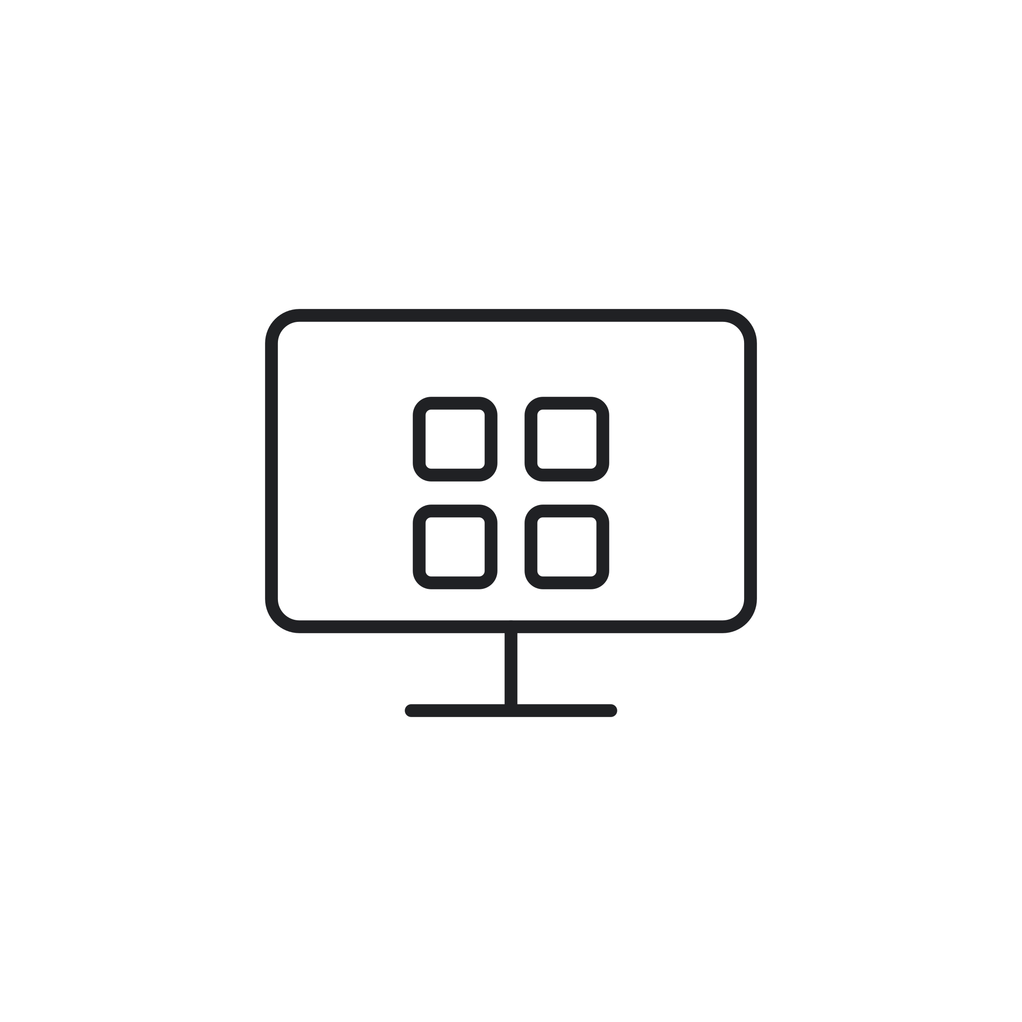 Icona monocromatica della categoria Monitor 4K Ultra HD