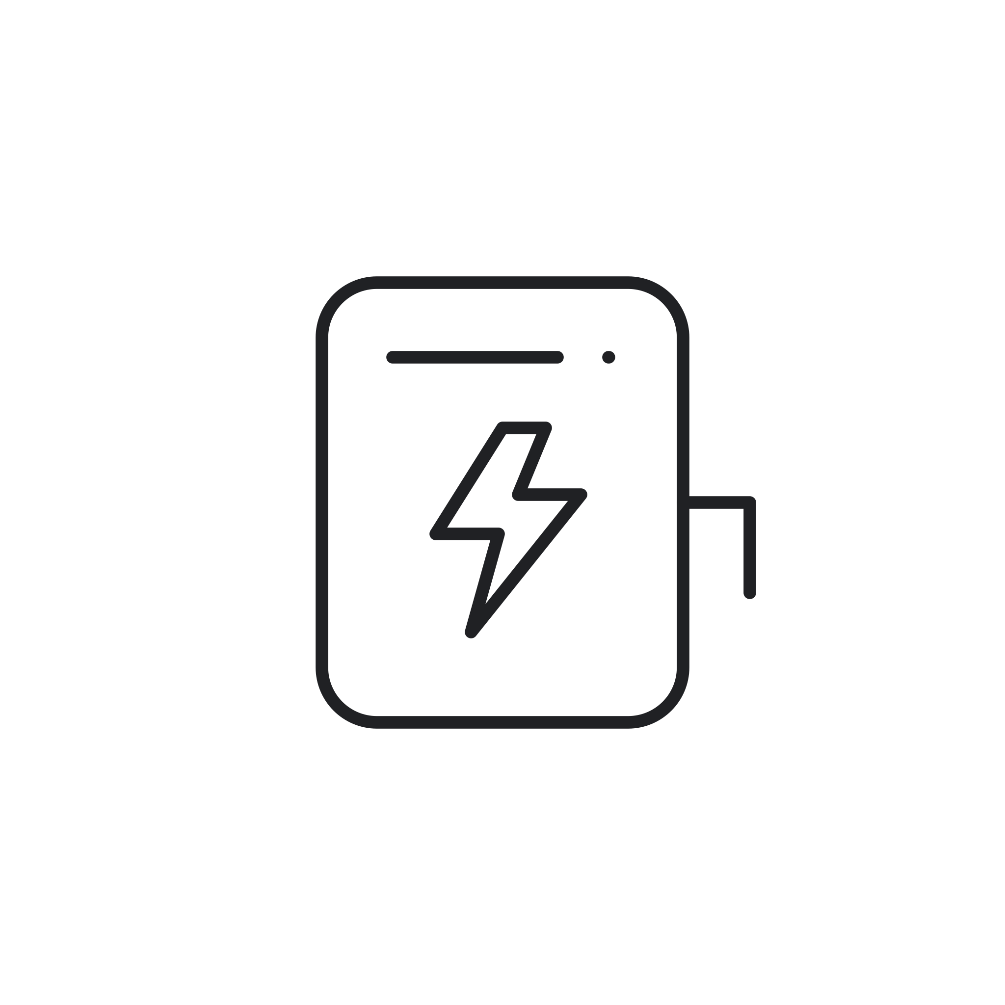 Icona monocromatica della categoria Power Bank