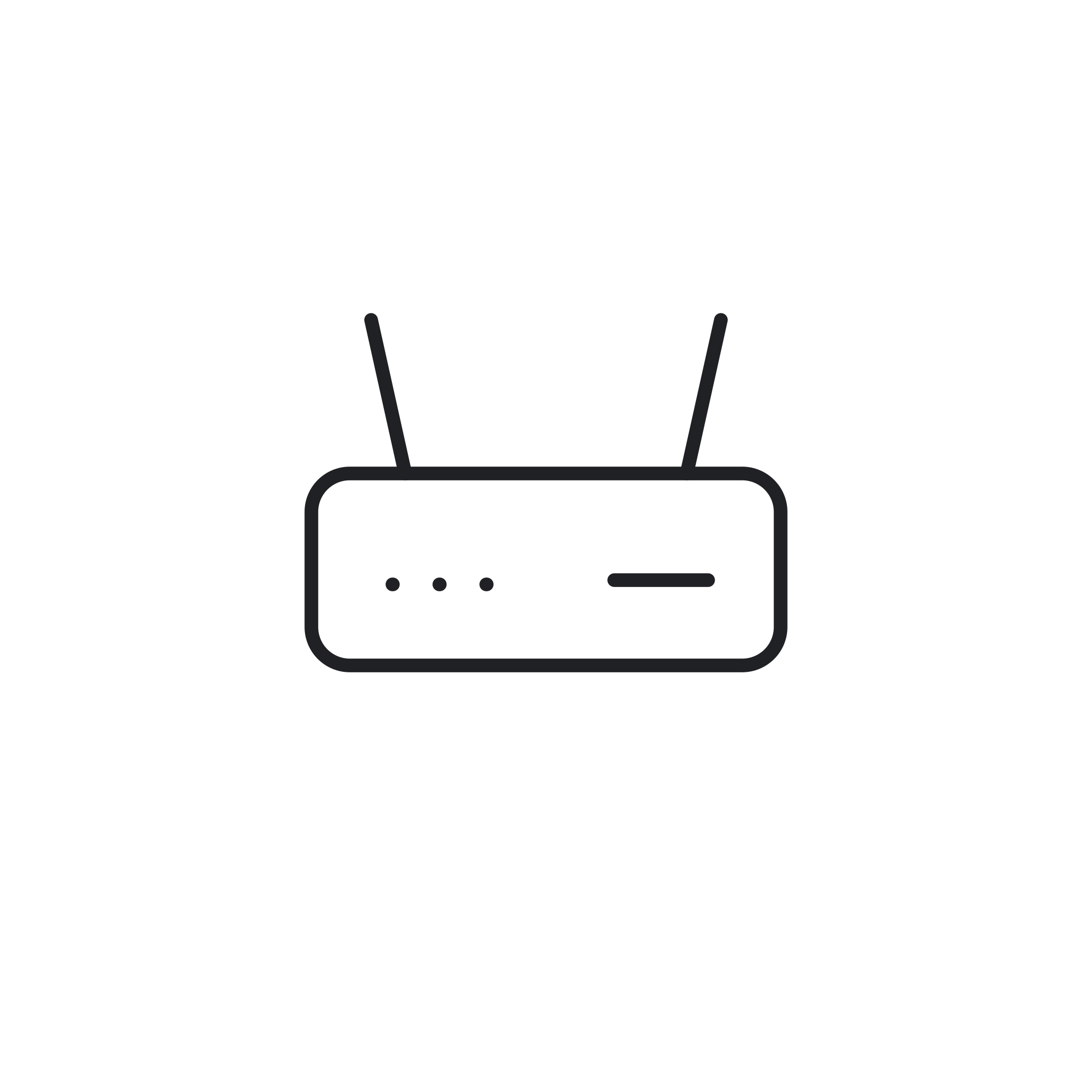 Icona monocromatica della categoria Router