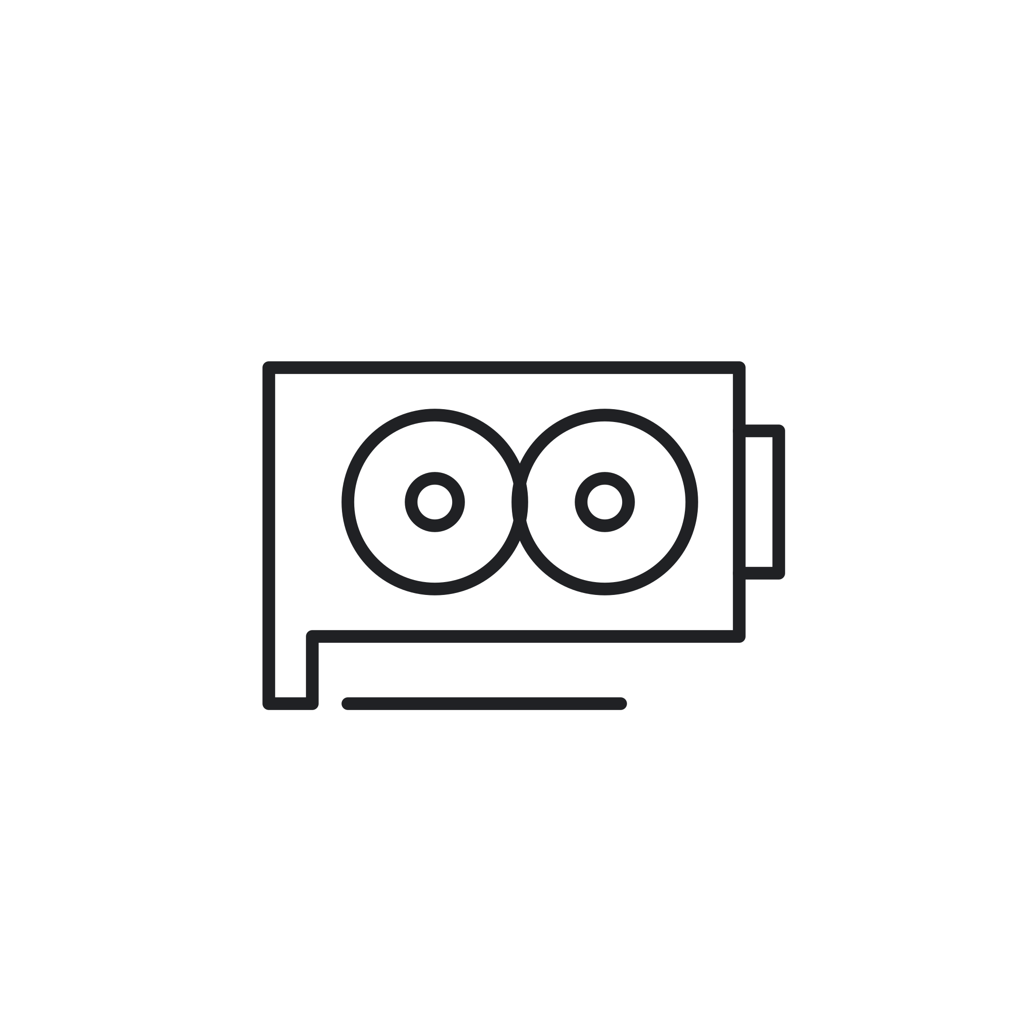 Icona monocromatica della categoria Schede Video
