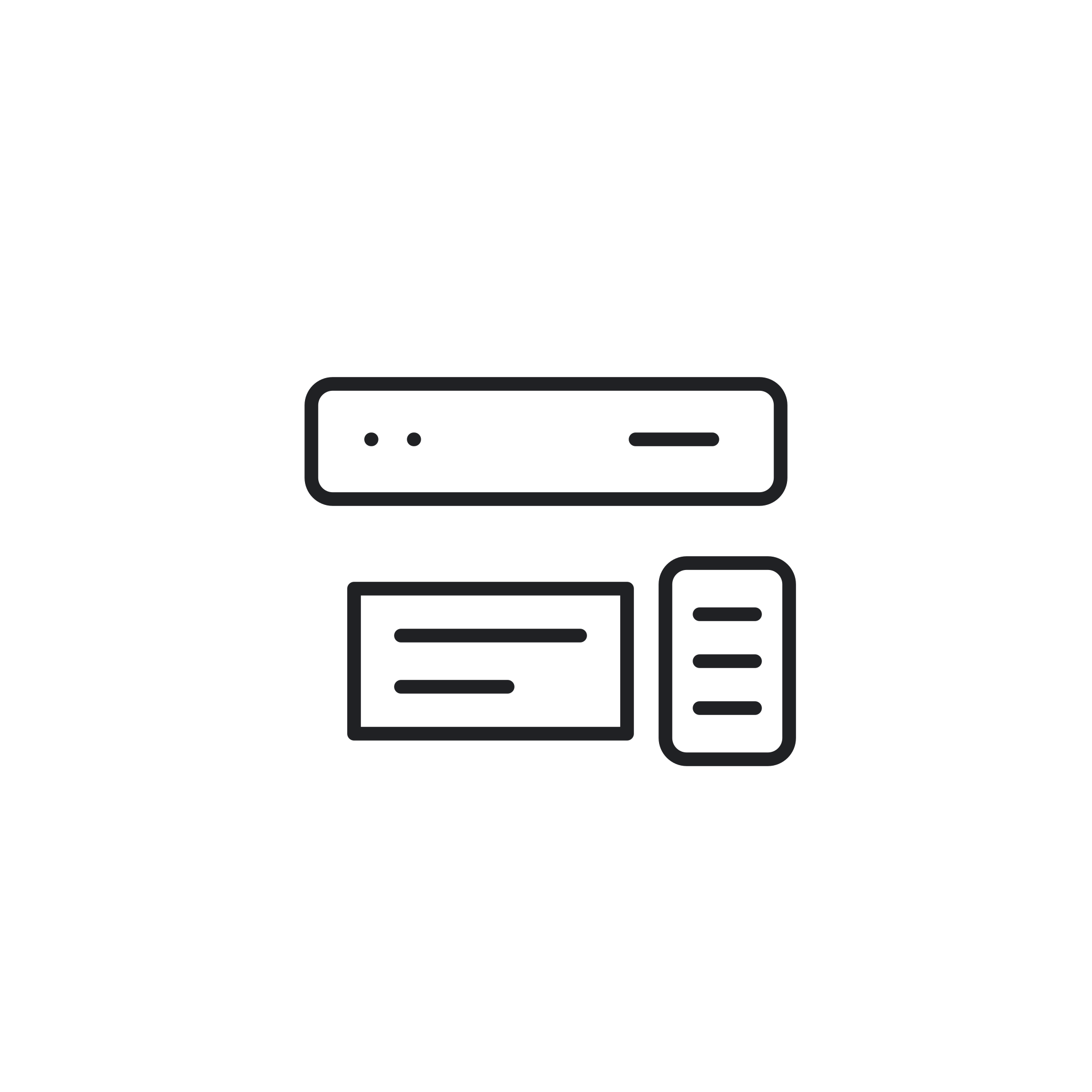 Icona monocromatica della categoria Server - Accessori