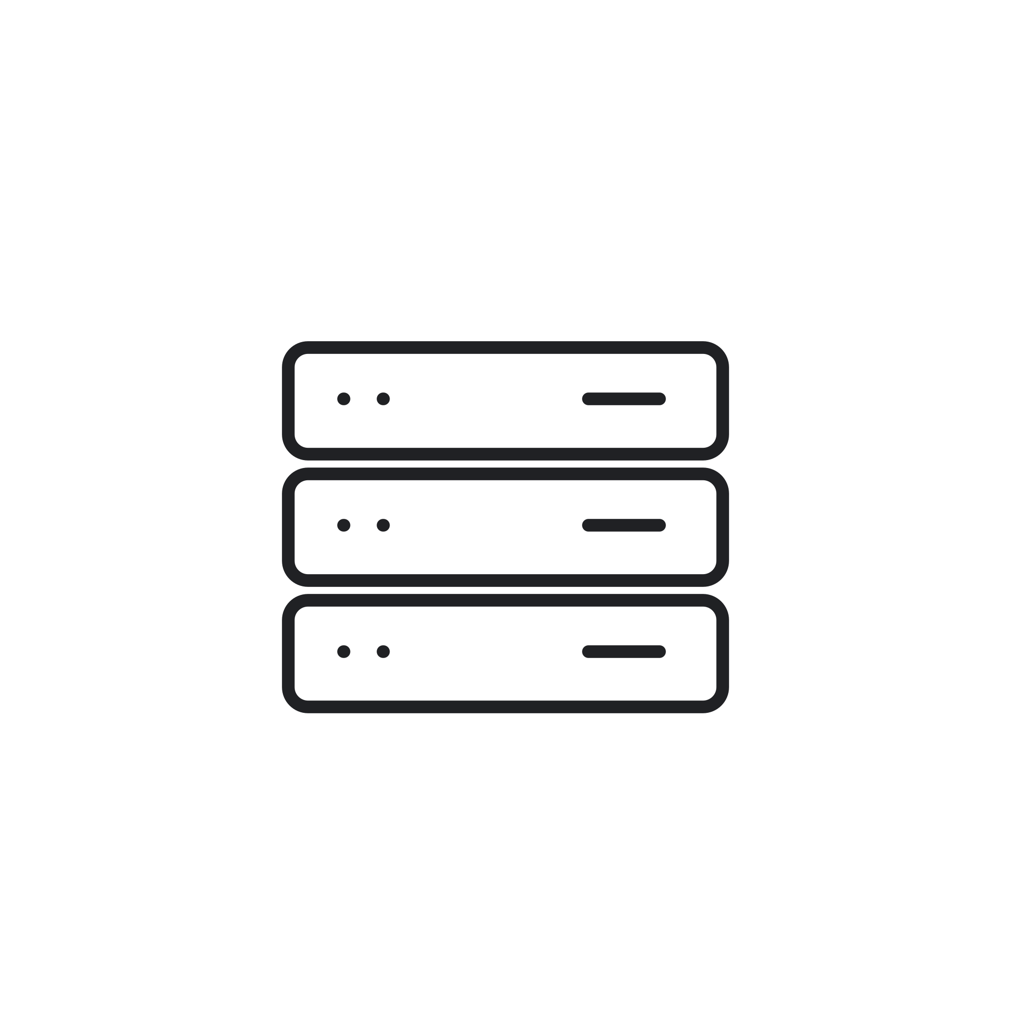 Icona monocromatica della categoria Server