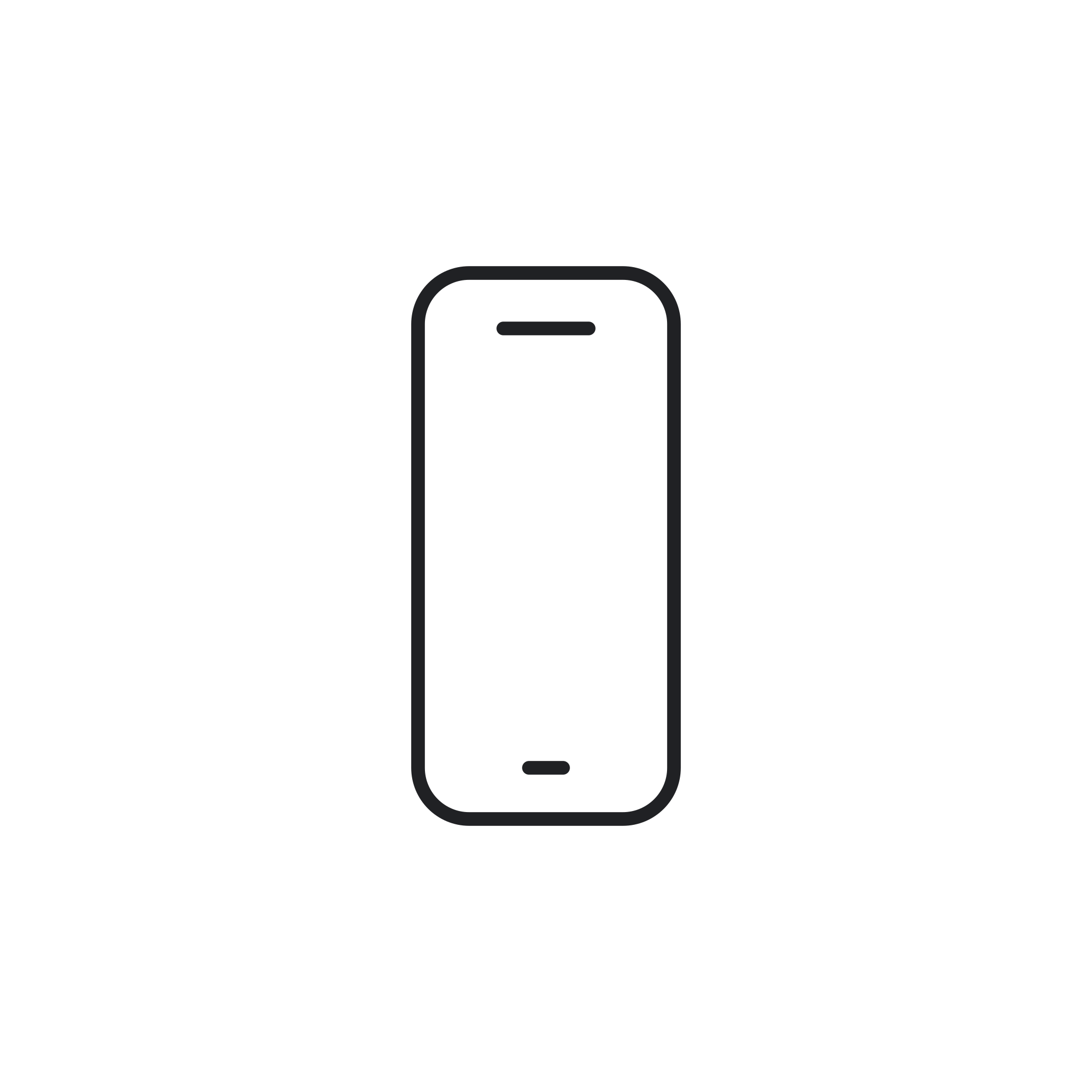 Icona monocromatica della categoria Smartphone