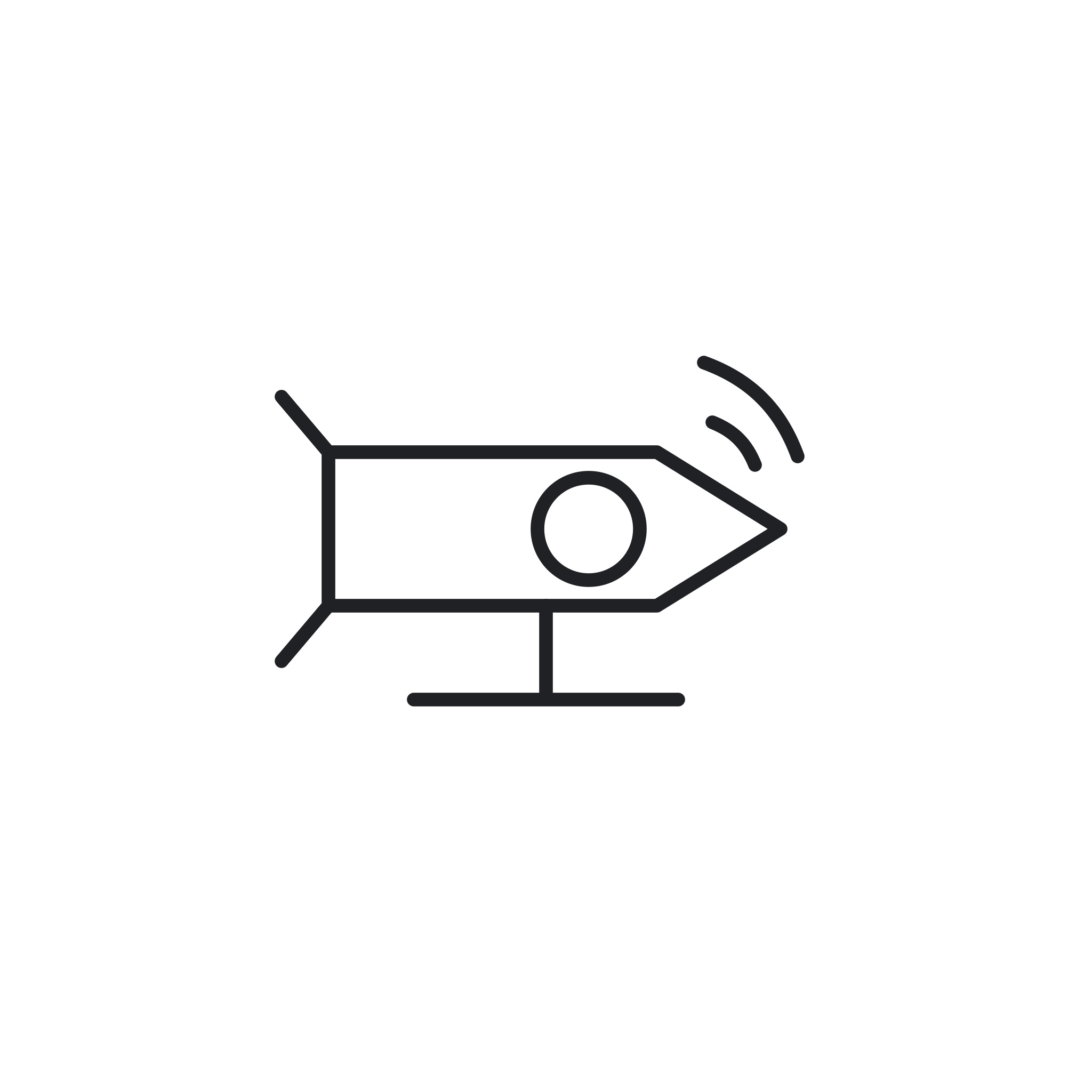 Icona monocromatica della categoria Telecamera IP