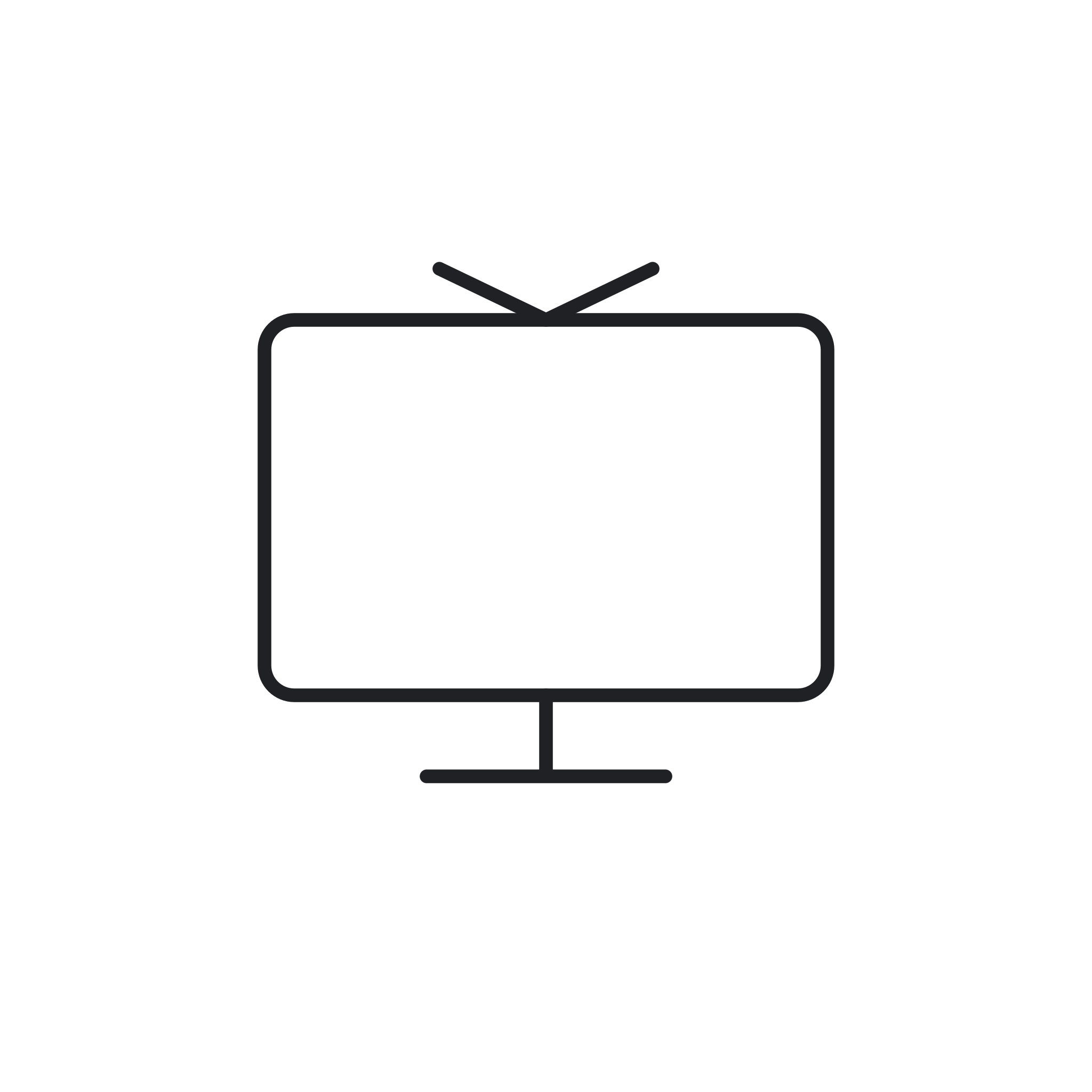 Icona monocromatica della categoria Televisori