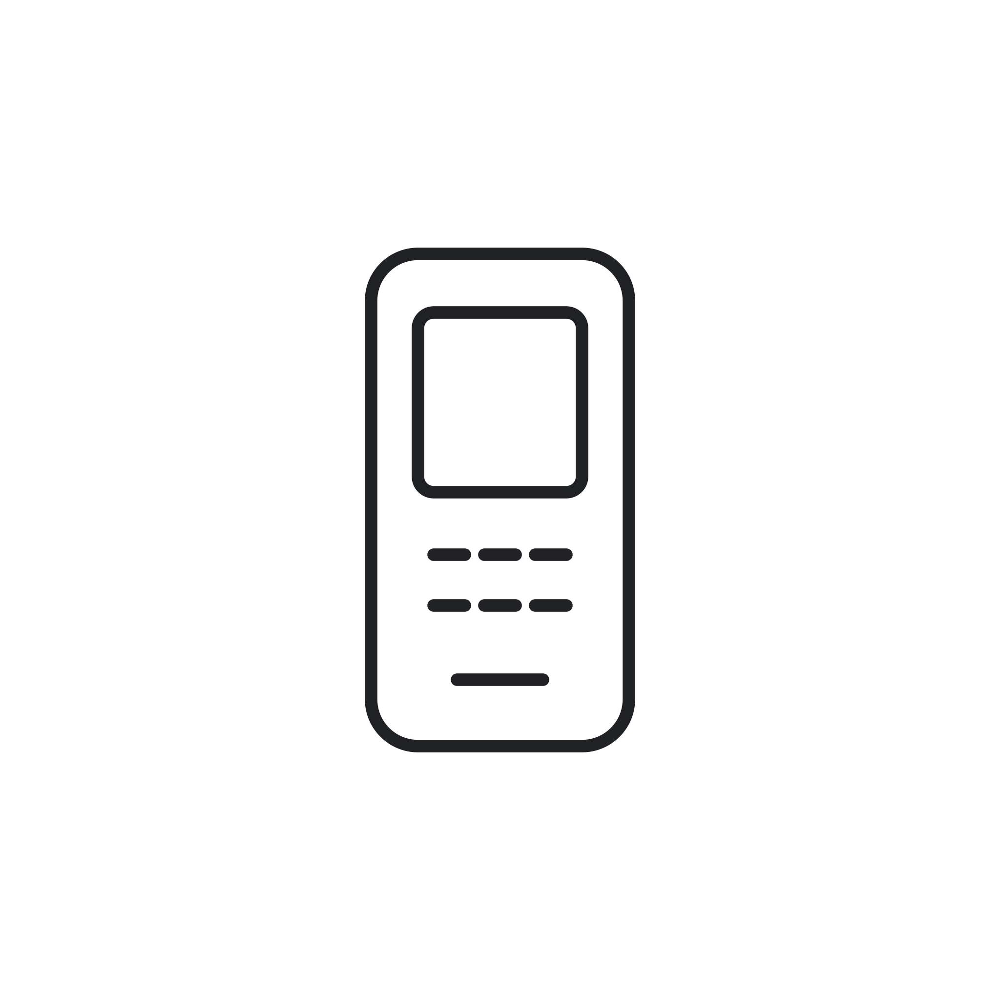 Icona monocromatica della categoria Terminali Mobile