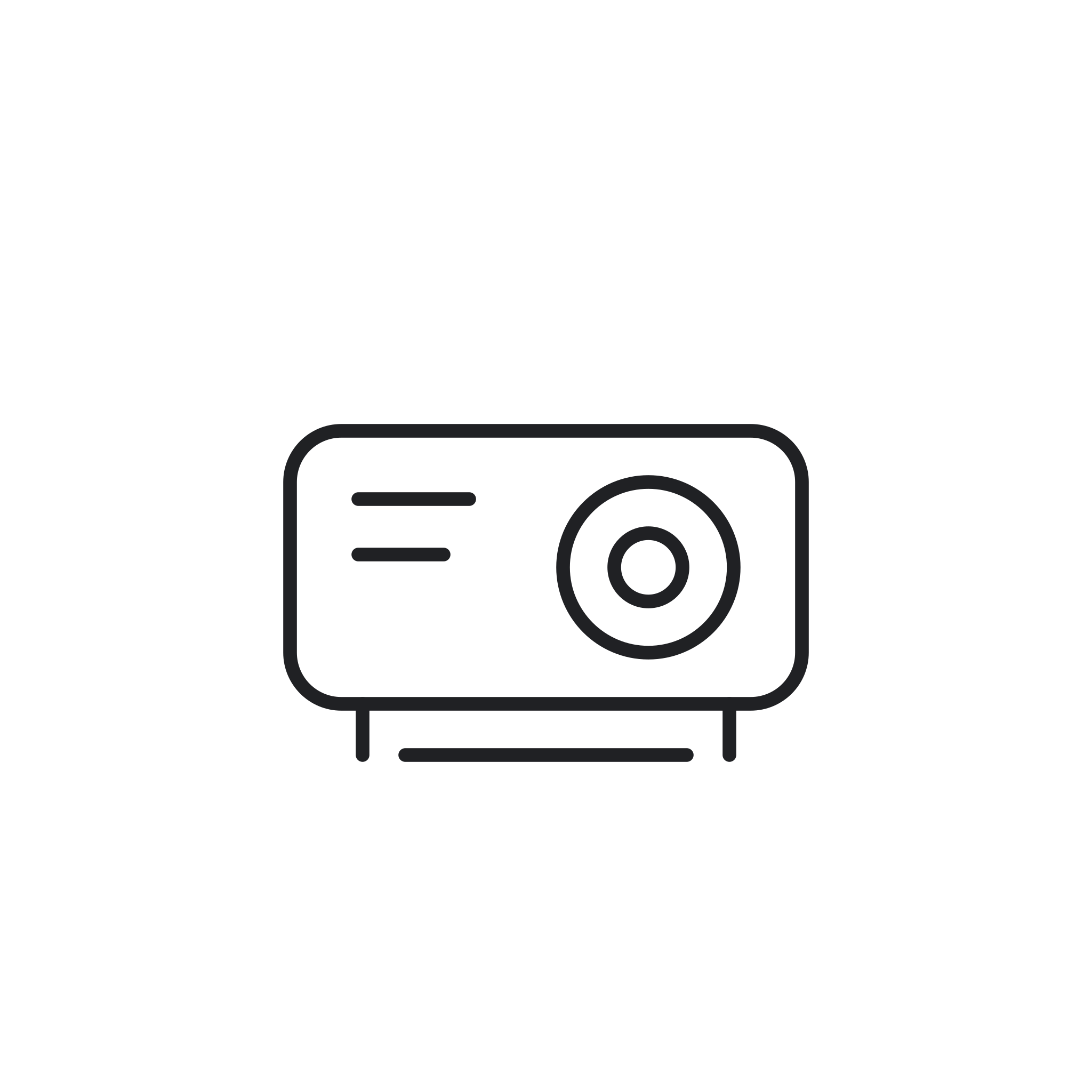 Icona monocromatica della categoria Videoproiettori