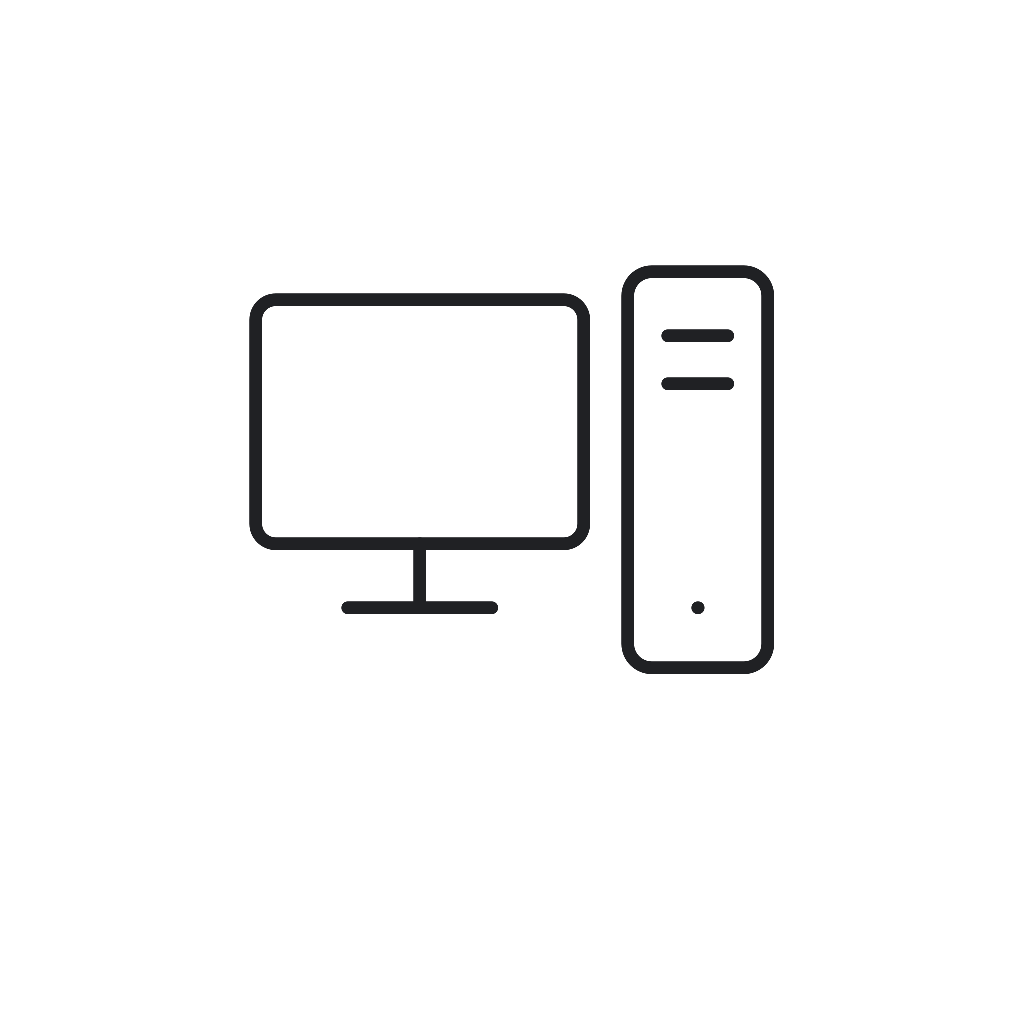 Icona monocromatica della categoria Workstation
