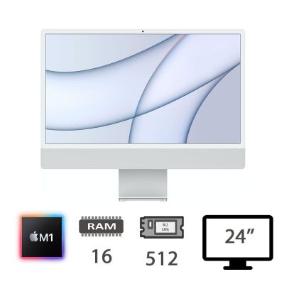 IMAC 24 4,5K (2021)M1-8C/16/512/8C GPU/SLV/2Y [005509PCR-EU]