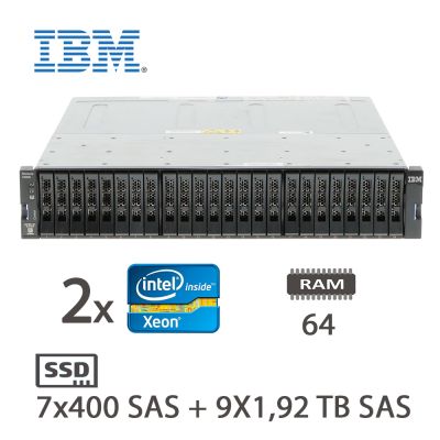IBM V5030 - 2X XEON D-1528/64/SSDSAS(7X400+9X1,92) [005668PCR-EU]