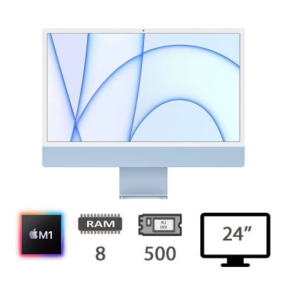 IMAC 24 4,5K (2021)M1-8C/8/512/7C GPU/BLUE/2Y [005977PCR-EU]