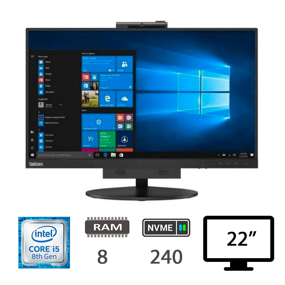 LENOVO TIO22 AIO I5-8400T/8/NVME240/21,5/W11P/2Y [008714PCR-EU]