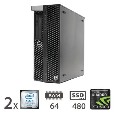 DELL 7820 2X XEON 8160/64/SSD480/RTX5000/W11P/2Y [008819PCR-EU]