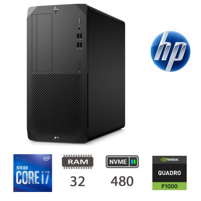 HP Z2 G5 TWR - I7-10700/32/NVME480/P1000/W11P/2Y [009184PCR-EU]