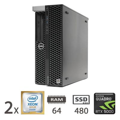 DELL 7820 2X GOLD 6246/64/SSD480/RTX5000/W11P/2Y [009275PCR-EU]