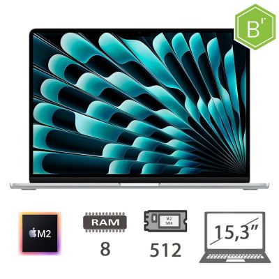 MBA 15,3 (2023)M2-8C CPU/8/512/10C GPU/SLV/2Y - B [009610PCR-EU]