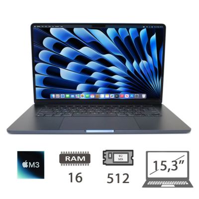 MBA 15,3 (2024)M3-8C CPU/16/512/10C GPU/MDN/2Y [009625PCR-EU]