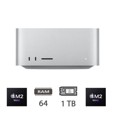 MAC STUDIO (2023)M2-MAX/12C/64/1TB/38C GPU/2Y [009629PCR-EU]