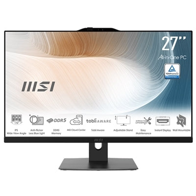 LCDPC MSI MODERN AM272P 1M-849IT 27"IPS FHD AG Black Core 7-150U 16GB(2x8GB)DDR5 SSD512 W11Pro WiFi BT HDMI 6USB Fino:06/01 [00-AF8231-849]