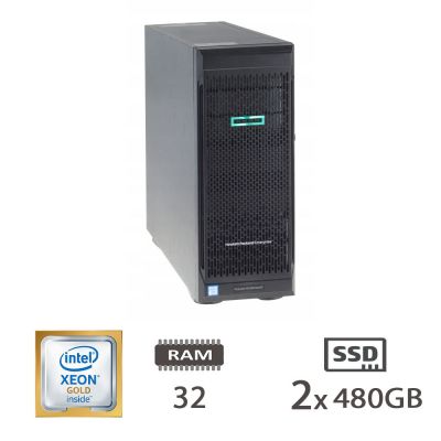 SERVER HP ML350 G10 GLD5218/32/2X480SSD/2X500W/3Y [010298PCR-EU]