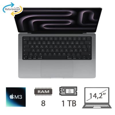 MBP 14,2 (2023)M3-8C/8/1TB/10C GPU/SG/2Y [010438PCR-EU]