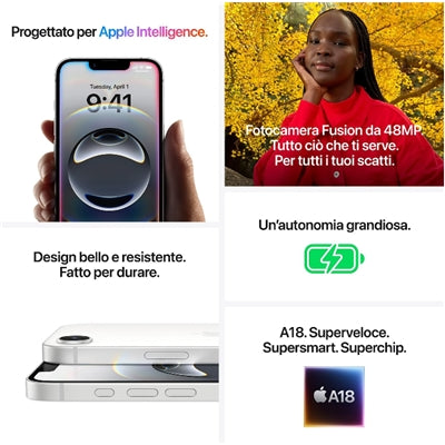 Apple iPhone 16e 128GB Nero [MD1Q4QL/A]