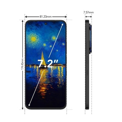 SMARTPHONE TCL 5G 60 ULTRA T951K-2ALCA112 7.2/NXTPAPER 12GB/256GB Dark D.Sim And.15 5200mAh Face ID/Finger Print Cover [T951K-2ALCA112]