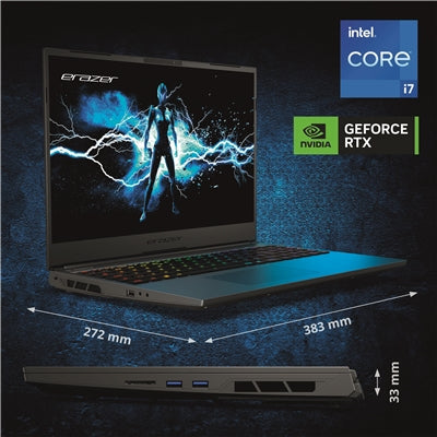 NB MEDION ERAZER MAJOR X20 16"QHD I7-14700HX 62614 16DDR5 1TB SSD RTX4070 WIN11H BT WIFI6E CAM HDMI 3USB THUNERBOLT GAMEPAS 3M [30037661]