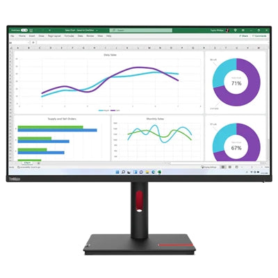 Lenovo ThinkVision T32h-30 LED display 80 cm (31.5") 2560 x 1440 Pixel Quad HD Nero [63D3GAT1EU]