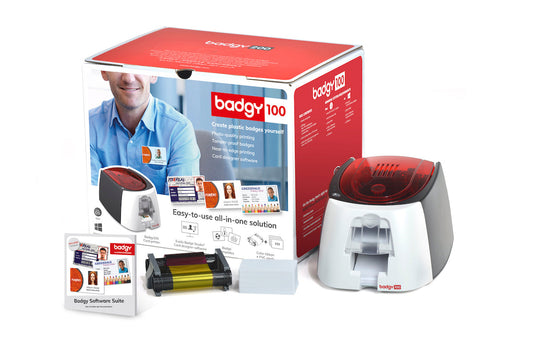 Evolis Badgy 100 stampante per schede plastificate Sublimazione/Trasferimento termico Colore 260 x 300 DPI [B12U0000RS]